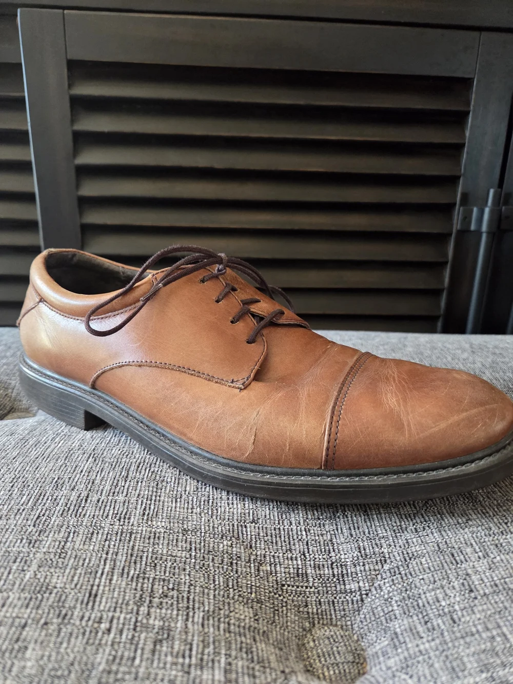 NUNN BUSH Mens Maxwell Dress Cap Toe Oxford Brown/Tan Shoes Size 10M